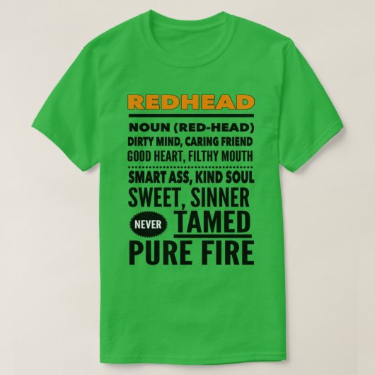 REDHEAD 7 T-SHIRT (Design voorkant)