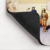 Redhead Baby Boy die Horn blaast tegen soldaten Muismat (Hoek)