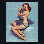 Redhead Beauty Pin Up Poster<br><div class="desc">pinup. Zeer hoog afbeelding direct vanaf het oorspronkelijke schilderij van de canvasolie.</div>