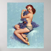 Redhead Beauty Pin Up Poster (Voorkant)