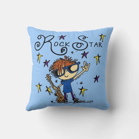 Redhead Boy Rock Star Kussen (Achterkant)