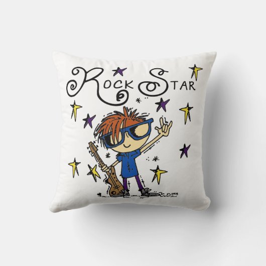 Redhead Boy Rock Star Pillow Kussen (Achterkant)
