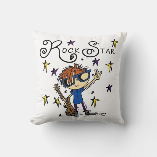 Redhead Boy Rock Star Pillow Kussen (Voorkant)
