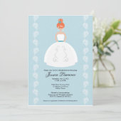  Redhead Bridal Shower Invitations Kaart (Staand voorkant)