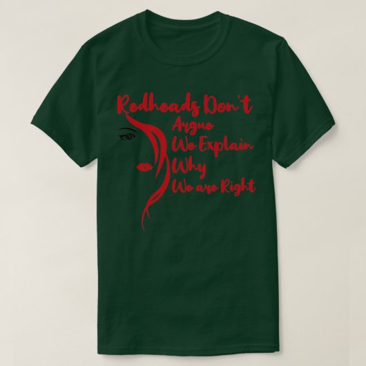 Redhead Doneert schurk we uitleggen waarom het jui T-shirt (Design voorkant)