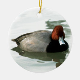Redhead Duck Keramisch Ornament