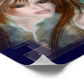 Redhead Elf & Blue Glass Night Fantasy Poster (Hoek)