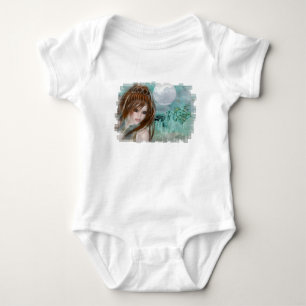 Redhead Elf en Blue Glass Night Design Romper