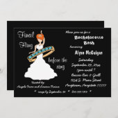 Redhead Final Fling before the Ring Inviting Kaart (Voorkant / Achterkant)