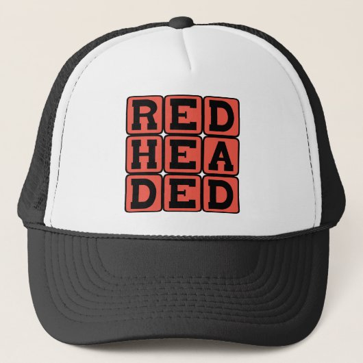 Redhead, Ginger Hair Color Trucker Pet (Voorkant)