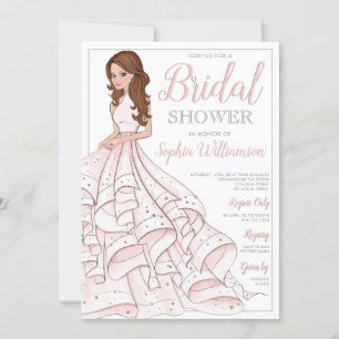 Redhead Glitter Glam Bride Vrijgezellenfeest Kaart