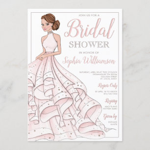 Redhead Glitter Glam Bride Vrijgezellenfeest Kaart