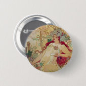 Redhead Goddess Ronde Button 5,7 Cm (Voorkant /achterkant)
