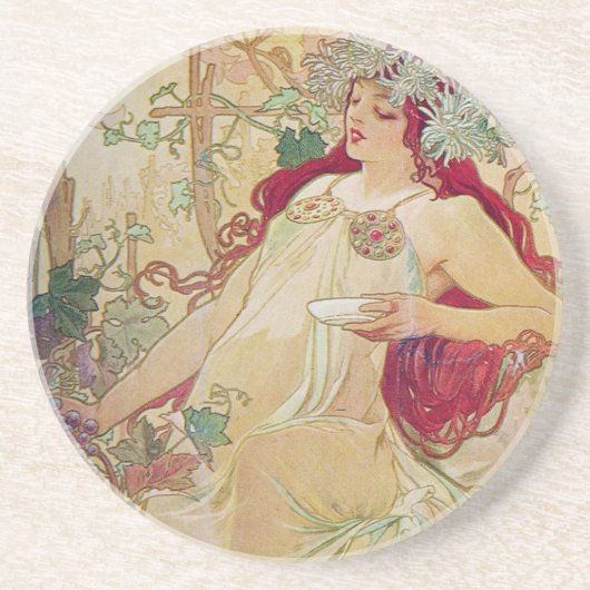 Redhead Goddess Zandsteen Onderzetter (Voorkant)
