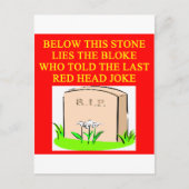 REDHEAD-grap Briefkaart (Voorkant)