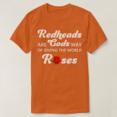 Redhead Hair Quote Funny Humor Gezegde 5 T-shirt (Design voorkant)