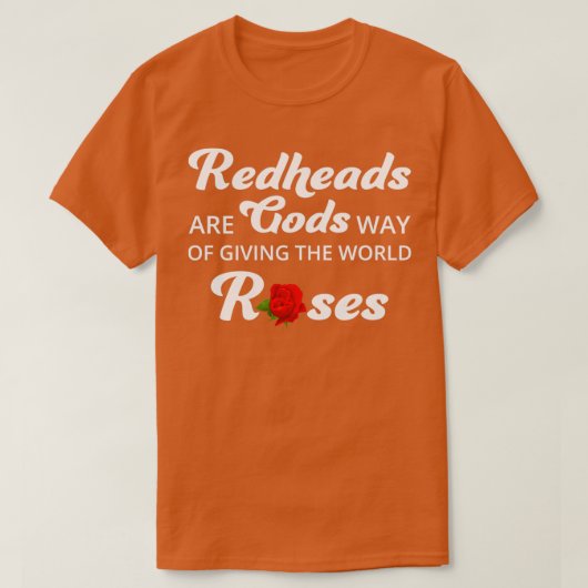Redhead Hair Quote Funny Humor Gezegde 5 T-shirt (Design voorkant)