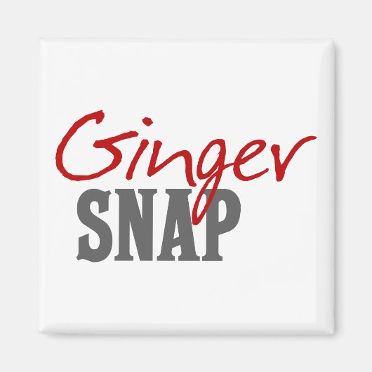 Redhead Humor - Ginger Snap Magneet (Voorkant)
