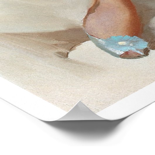 Redhead in Slippers omhoog Poster (Hoek)