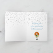 Redhead Irish Dancer Winter Kerstfeestdag Kaart (Binnen)