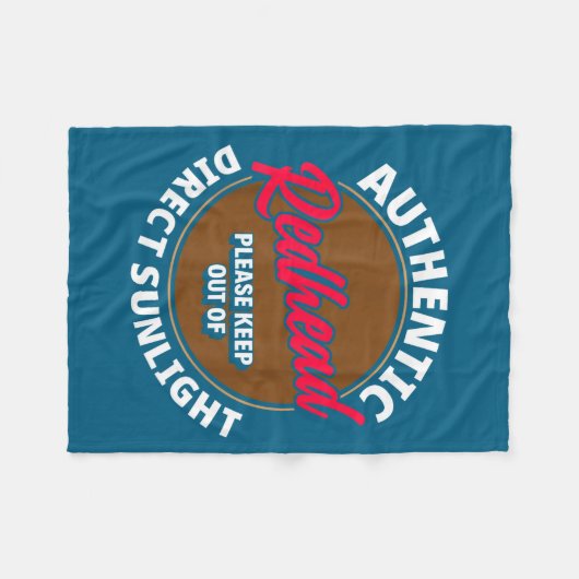 Redhead Keep Out Of Sunlight - Funny Ginger  Fleece Deken (Voorkant (Horizontaal))