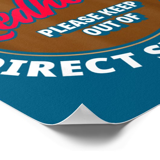 Redhead Keep Out Of Sunlight - Funny Ginger  Poster (Hoek)