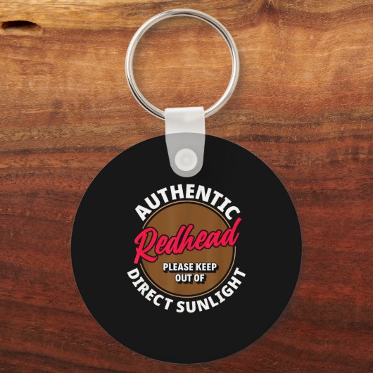 Redhead Keep Out Of Sunlight - Funny Ginger Sleutelhanger (Voorkant)