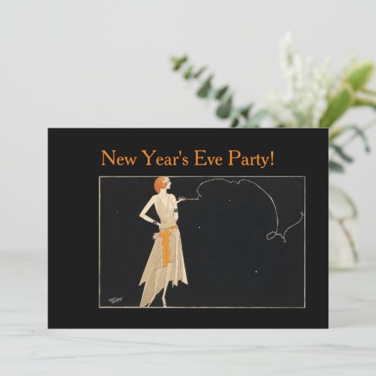  Redhead Lady uit 1920 Kaart (Staand voorkant)