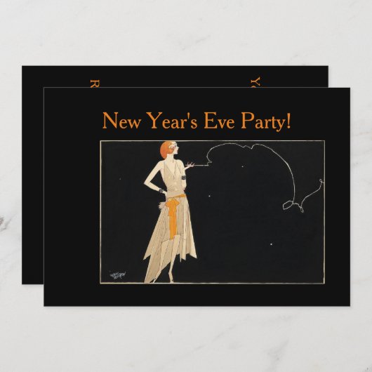 Redhead Lady uit 1920 Kaart (Voorkant / Achterkant)