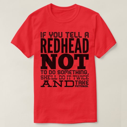 REDHEAD LOVERS 3 T-SHIRT (Design voorkant)