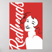 Redhead Matchbox Art Print – Retro  Wall Dé (Voorkant)