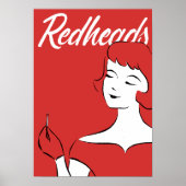 Redhead Matchbox Art Print – Retro  Wall Dé (Voorkant)