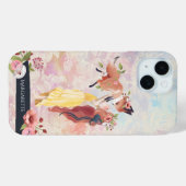 Redhead Meisje & Baby Fox Aangepaste Naam Case-Mate iPhone Case (Achterkant (horizontaal))
