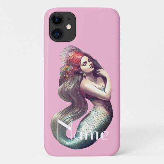 Redhead Mermaid Beauty Case-Mate iPhone Case (Achterkant)
