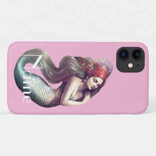 Redhead Mermaid Beauty Case-Mate iPhone Case (Achterkant (horizontaal))