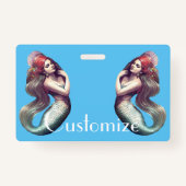 Redhead Mermaid Beauty Thunder_Cove Badge (Achterkant)