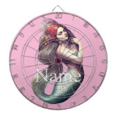 Redhead Mermaid Beauty Thunder_Cove Dartbord (Voorkant)