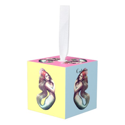Redhead Mermaid Beauty Thunder_Cove Decoratie (Voorkant hoekig)