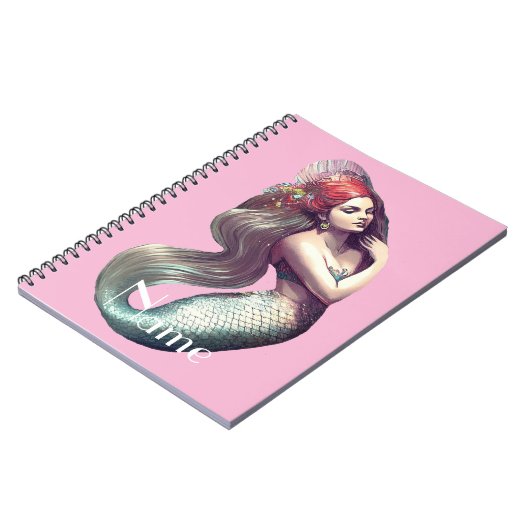 Redhead Mermaid Beauty Thunder_Cove Notitieboek (Linkerzijde)