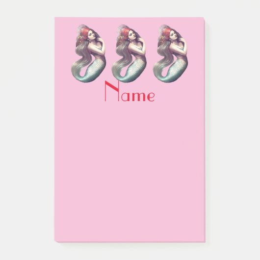 Redhead Mermaid Beauty Thunder_Cove Post-it® Notes (Voorkant)