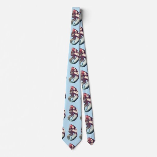 Redhead Mermaid Beauty Thunder_Cove Stropdas (Voorkant)