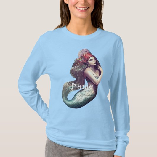 Redhead Mermaid Beauty Thunder_Cove T-shirt (Voorkant)