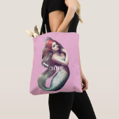 Redhead Mermaid Beauty Thunder_Cove Tote Bag (Dichtbij)