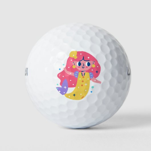 Redhead Mermaid Golfballen (Voorkant)