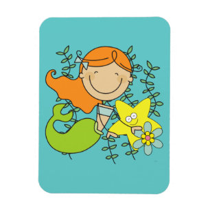 Redhead Mermaid Magneet