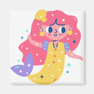 Redhead Mermaid Magneet