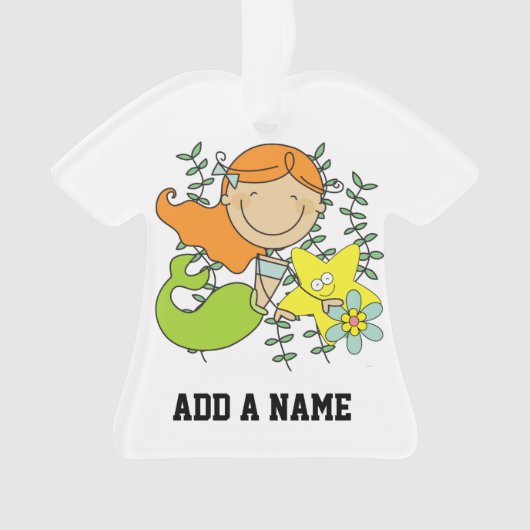 Redhead Mermaid Ornament (voorkant)