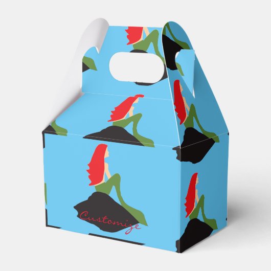 Redhead Mermaid Sitting Thunder_Cove Bedankdoosjes (Voorkant Zijde)