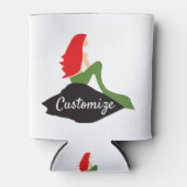 Redhead Mermaid Sitting Thunder_Cove Blikjeskoeler (Voorkant)