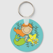 Redhead Mermaid Sleutelhanger (Voorkant)